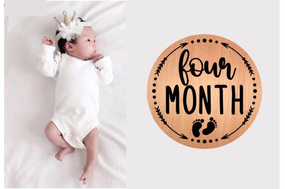 Review: Four Month Baby Milestone SVG for Real Projects