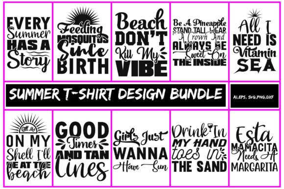 Summer SVG T-shirt Design Bundle Review