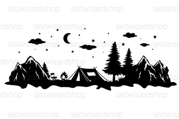 Tent in Forest SVG: A Designer's Review for Embroidery